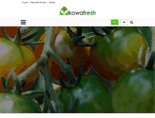 Tablet Screenshot of kowafresh.com